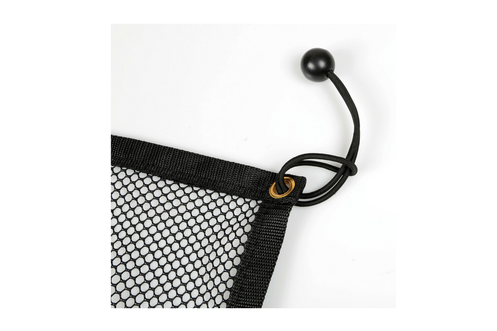 Divisorio per cani LAMPA PET-2, barriera in rete da fissare ai sedili anteriori, 115x65 cm