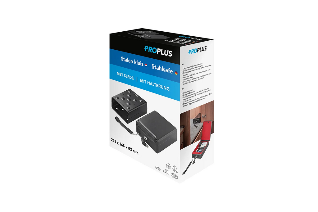 Cassetta di sicurezza portatile per chiavi ProPlus 540250, dimensioni 225x165x85 mm.