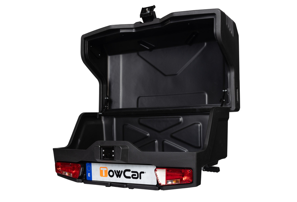 Towbox EVO urban nero - box portabagagli da gancio di traino
