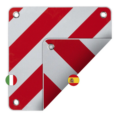 Cartello di segnalazione posteriore ProPlus 361234V01, bifacciale, 50x50 cm