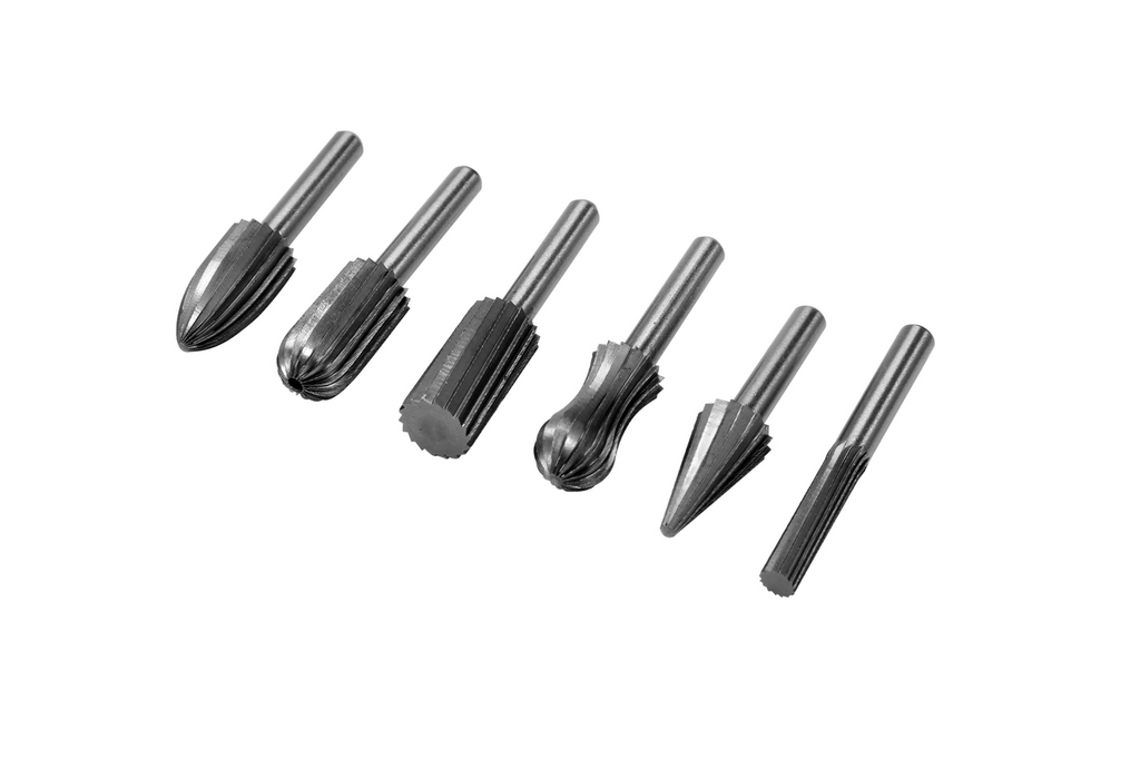 Set di frese YATO YT-61711 per metallo, attacco da 6 mm per smerigliatrice diritta, 6 pezzi