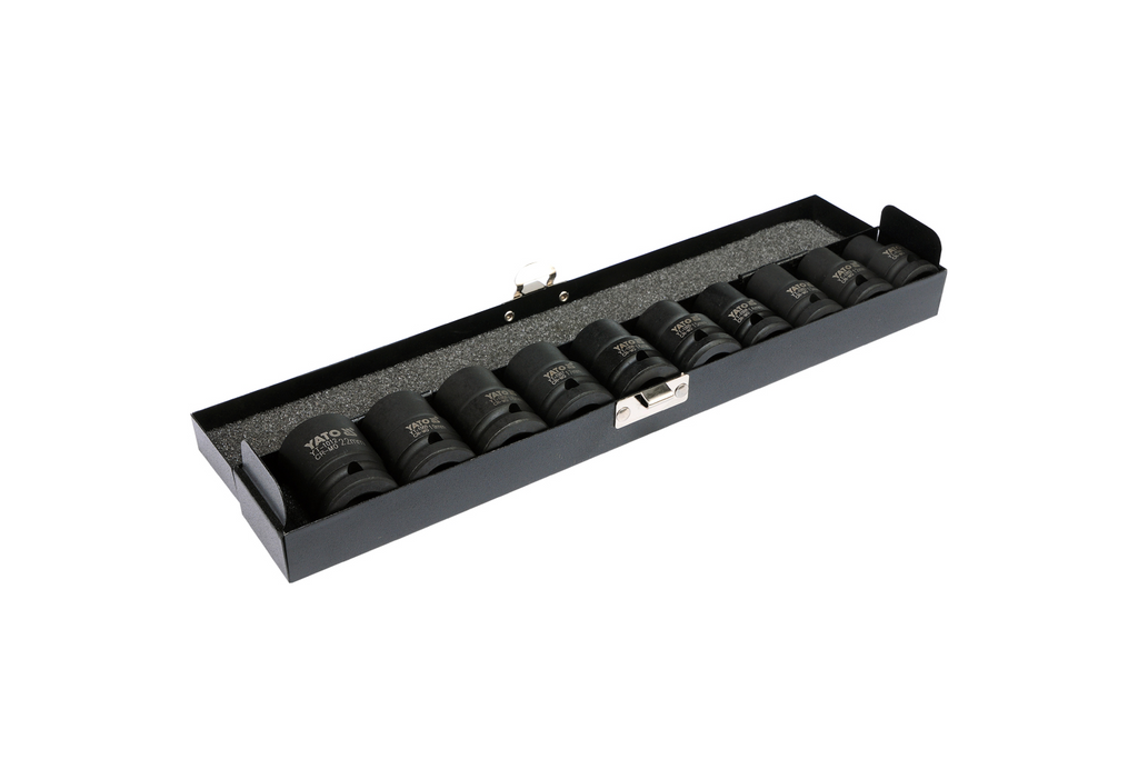 Set di 10 bussole corte a impatto YATO YT-1025 da 1/2".