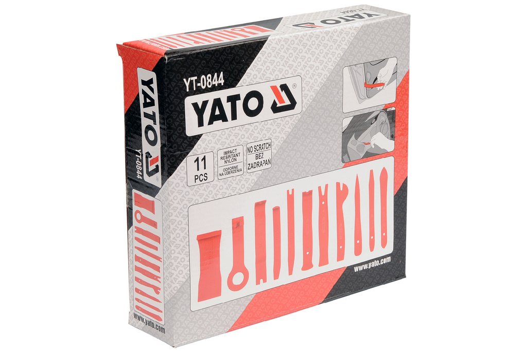 Set di smacchiatori per tappezzeria YATO YT-0844, 11 pezzi.