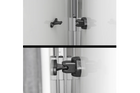 ProPlus 362622PMBK Chiusura per porta di roulotte, maniglia di fissaggio nera
