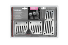 Copripedali in alluminio LAMPA TOURING BLACK PILOT con gomma antiscivolo
