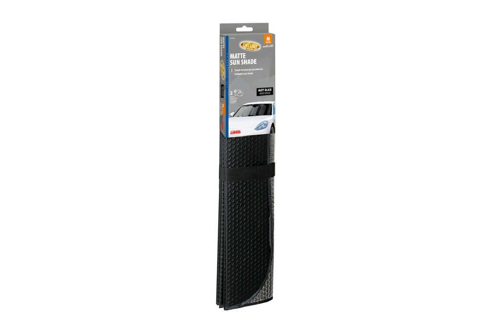 Tappetino parasole per auto LAMPA nero opaco 61x147cm