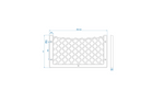 ProPlus 230072 Rete portaoggetti per bagagli 302x169mm