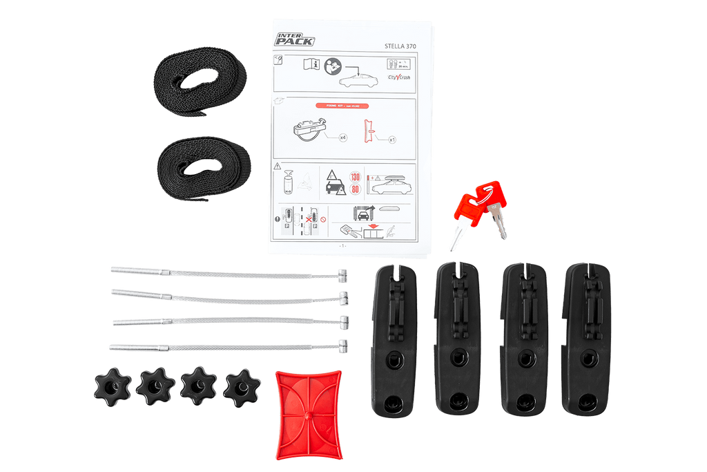 Box da tetto Inter Pack Stella 370, nero opaco