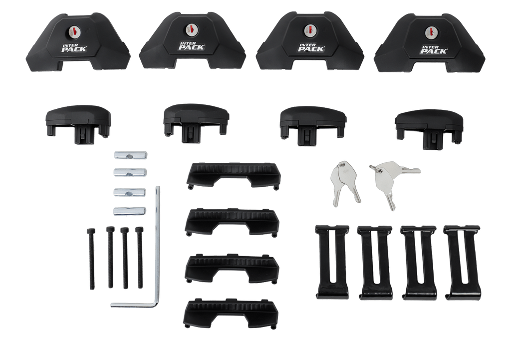 Portapacchi da tetto Inter Pack Virgo IR 135 (G2) con barre integrate (nero)