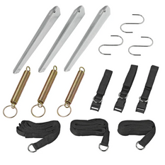 Set di tre cinghie antivento ProPlus 361724 per verande da 3x5 m e verande da campeggio.