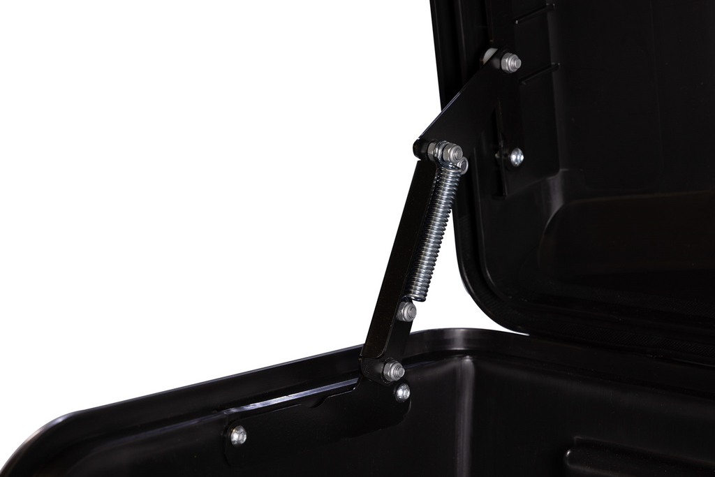 Towbox Camper Alpha LED nero (corto) - box portabagagli da gancio di traino
