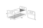 Cestino portaoggetti pieghevole LAMPA Shop&amp;Store L, 50x33 cm