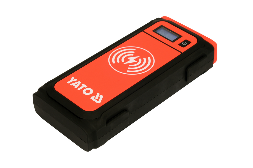 Avviatore di emergenza YATO YT-83085, power bank da 16000 mAh con ricarica induttiva