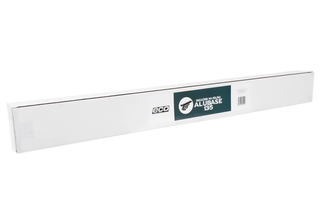  Eco Alubase 135 - portapacchi universale in alluminio con barre e serrature