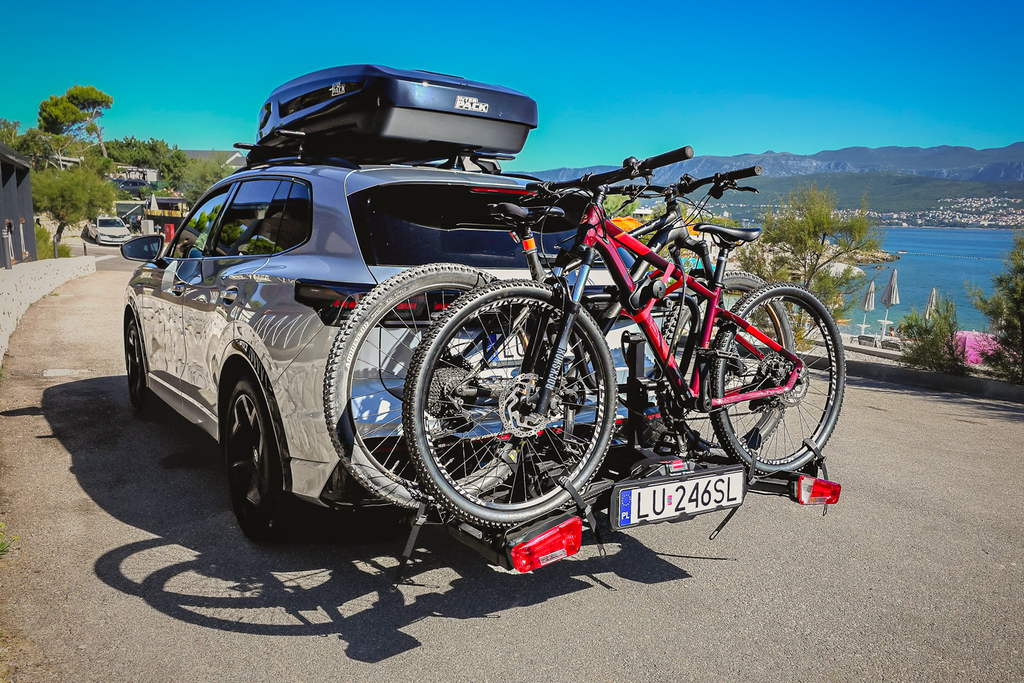 Inter Pack Spider 2E PRO - portabici da gancio di traino per 2 biciclette elettriche