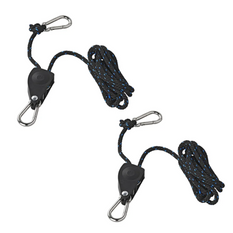 Set di due verricelli a fune metallica ProPlus 320054V01, paranco a fune con cricchetto, 2,5 m, 136 kg