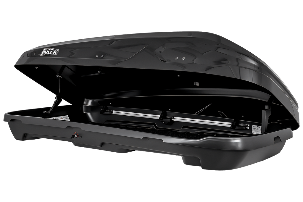 Box da tetto Inter Pack Monsun M, nero metallizzato