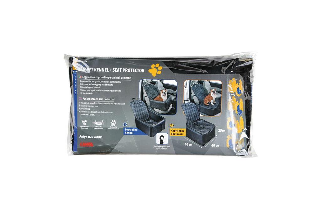 Trasportino per cani LAMP, protezione per sedile auto 40x40 cm