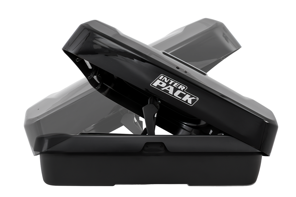 Box da tetto Inter Pack Monsun PRO M, nero metallizzato