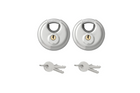 Set di due lucchetti rotondi ProPlus 341319S, con disco, 70 mm