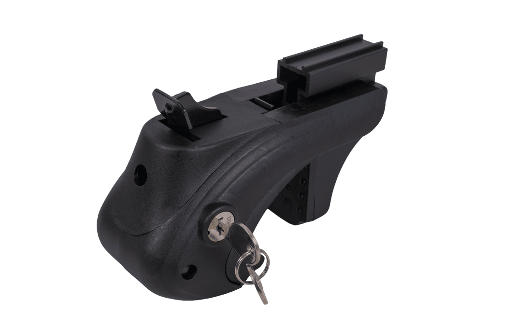 Portapacchi da tetto Eco Alubase 135 - portapacchi universale in alluminio per barre longitudinali (nero)