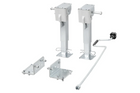Set di due supporti estensibili con manovella e attacco ProPlus 361500 per rimorchio pianale da 1000 kg, 290-460 mm.