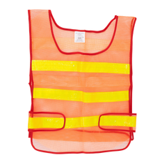 Gilet riflettente arancione HERMON XXL con chiusura laterale in velcro