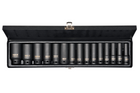 Set di 15 bussole lunghe a impatto YATO YT-1055 da 1/2".