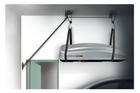 Staffa di supporto a soffitto LAMP Garage Lift sistema sospeso 45 kg