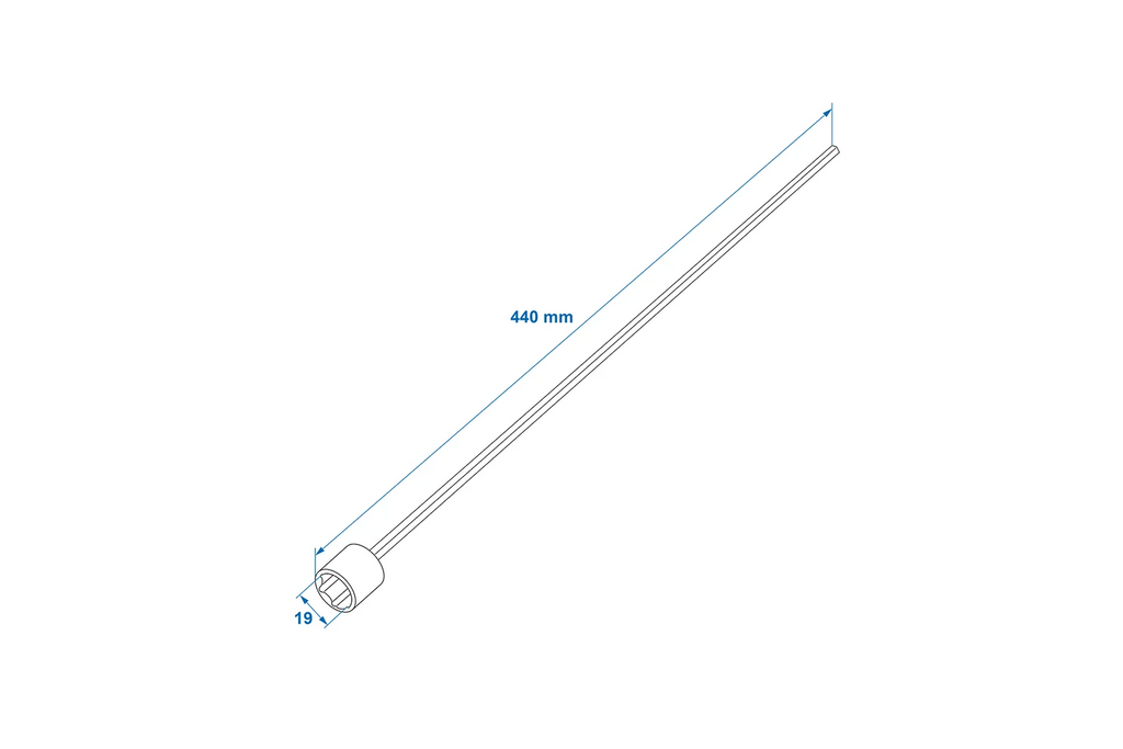 ProPlus 360029 Estensione di supporto estensibile per rimorchio portapacchi da 440 mm e 19 mm