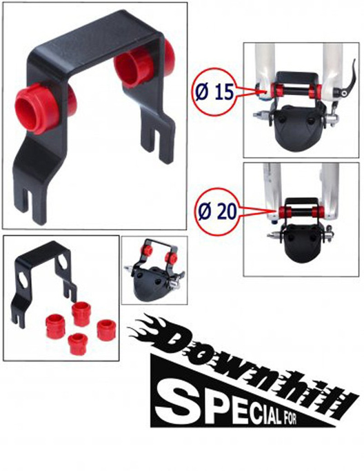 Adattatore da downhill per biciclette con perno passante da 12 mm, 15 mm e 20 mm