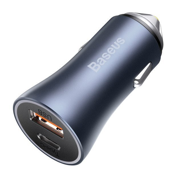 Set caricabatterie da auto BASEUS Golden Pro 2xUSB da 40W + cavo USB