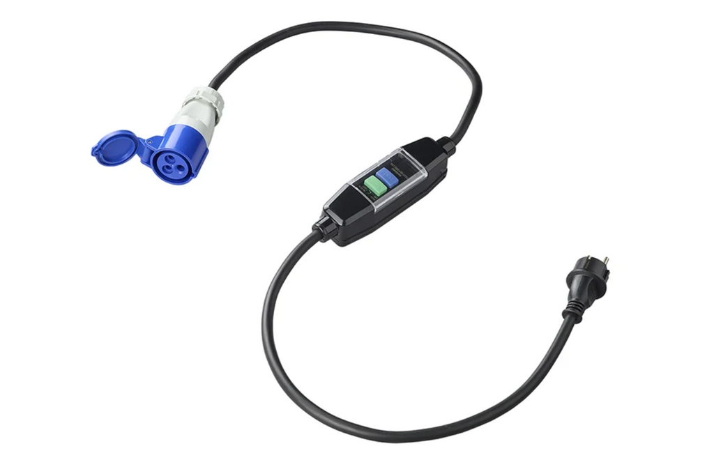 Cavo adattatore Schuko/CEE per interruttore differenziale ProPlus 373589V01DE, 150 cm.