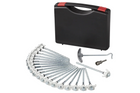 Set di picchetti a vite per tenda ProPlus 365014, picchetti in metallo con gancio 20x20 cm