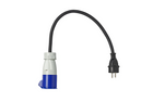 Adattatore con spina Schuko e presa CEE 16A 230V ProPlus 373526, cavo da 40 cm