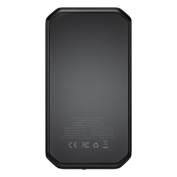 Power bank BASEUS Super Energy Air da 10000 mAh con funzione di avviamento rapido a 12 V