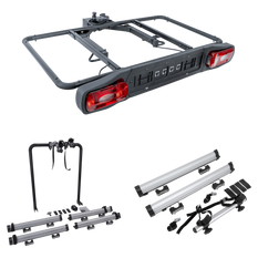 Piattaforma di traino Inter Pack Re-Cargo + adattatore per il trasporto di 3 biciclette