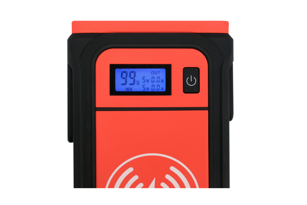 Avviatore di emergenza YATO YT-83085, power bank da 16000 mAh con ricarica induttiva