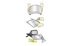 Specchio autoadesivo LAMP Magic-Mirror L 253x178mm