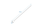 ProPlus 360029 Estensione di supporto estensibile per rimorchio portapacchi da 440 mm e 19 mm
