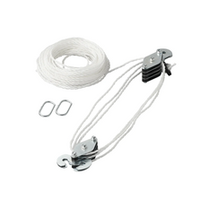 Verricello a cavo ProPlus 345007, puleggia da 20 m, portata 180 kg.