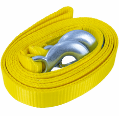 Fune di traino UNITRAILER con ganci, cinghia di traino 5m/50mm/7.5t gialla