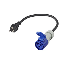 Adattatore con spina Schuko e presa CEE 16A 230V ProPlus 373526, cavo da 40 cm