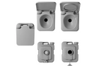 ProPlus 370415CR Toilette portatile da campeggio grigia 10L/10L