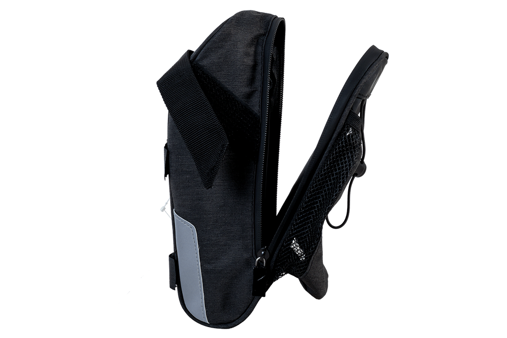 PROFEX 82318 Borsa sottosella lunga nera Lux con tasca portaborraccia