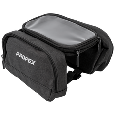 Borsa da telaio per bicicletta PROFEX 93015 con 2 tasche e custodia per cellulare
