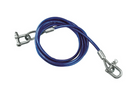 Cavo di traino con grilli LAMPA, cavo in acciaio 3,5 m/8 mm/5 t, blu
