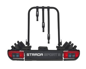 Portabici da gancio traino Atera Strada Sport M3 - per 3 biciclette (nero)