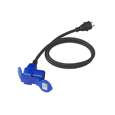 Adattatore con spina Schuko e connettore angolato CEE + presa Schuko 16A ProPlus 373528DE, cavo da 150 cm