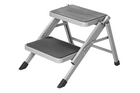 ProPlus 360823V01 Scaletta pieghevole da campeggio a due gradini, portata massima 150 kg